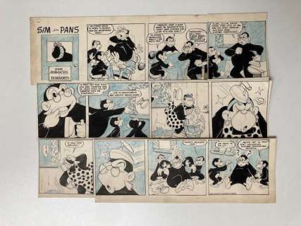 Marten Toonder Studio’s - 1 Original page - Sim en Pans - Oom Jodocus Tandarts - 1954 | Catawiki
