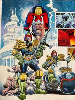 Alonso, Matias - 1 Original colour page - Judge Dredd - Try out page - 1993 | Catawiki