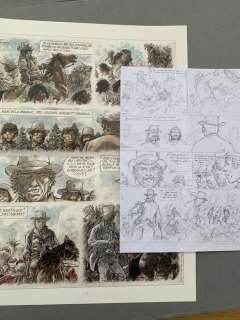 Hermann - 1 Original preliminary page - Duke T6 - Le Bout de la piste - 2022 | Catawiki