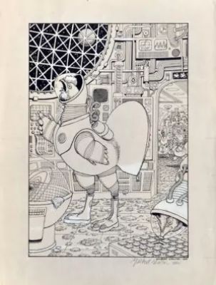 Gilbert Shelton | Chicken from outer space | La Galerie de la Bande Dessinée