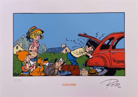 Roba, Jean - 1 Silkscreen - Boule & Bill - Le Départ en vacances - 2001 | Catawiki