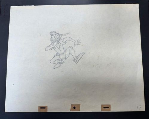 Original Disney Peter Pan Hand Drawn Studio Character Drawing Animation Art | eBay US (Buy It Now)