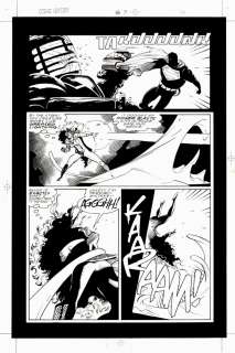 Mike Mignola Carlos Garzon - cosmic odyssey #3 page 16 (superman & starfire battling aliens! ) 1988