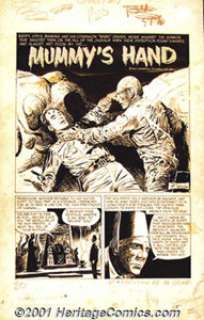 Joe Orlando and Russ Jones - Original Art for "The Mummy’s Hand" - Complete 7-Page story (1964). - | Heritage