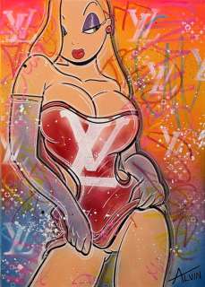 Alvin Silvrants (1979) - Jessica Rabbit - Showing her Louis Vuitton kitty | Catawiki