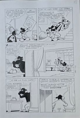 Tavola originale Massimo De Vita Topolino n. 680 Topolino e i sogni rubati pg.18 | Venere Comic Art