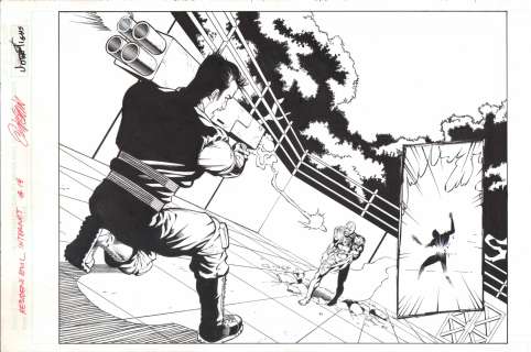 John Tighe, Ryan Odagawa - Resident Evil Web Comic Pg 14 Alpha Team Chris Redfield Splash