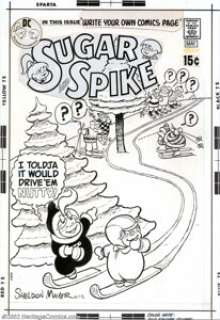 Sheldon Mayer - Original Cover Art for Sugar and Spike #95 (DC, 1971). Sheldon Mayer is arguably one of the -