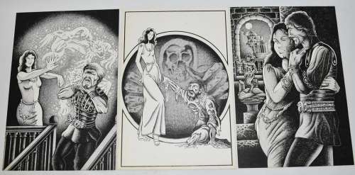 LOT (3) ORIGINAL P/I COMIC ILLUS. " "C. 1975 | EstateOfMind