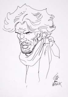Gir (Jean Giraud, Dit) 1938-2012 | Gir 1938-2012 BLUEBERRY. Encre noire pour ce superbe portrait… | Coutau Bégarie