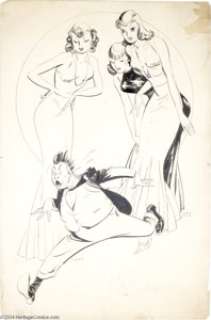 Walt Scott - Illustration Original Art (undated). Walt Scott cuts loose with, perhaps, a more adult version of -