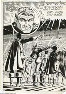 Adrian Gonzales and Jerry Ordway - All-Star Squadron #14, Splash Page 2 and 3 Original Art (DC, 1982). Per Degaton -