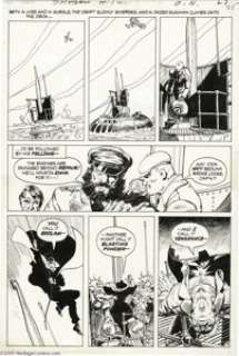 Mike Kaluta - The Shadow #1, page 17 Original Art (DC, 1973). "You call it bedlam... another might call it -