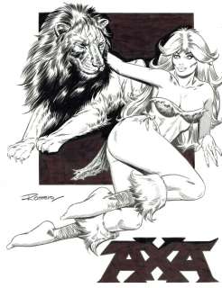 Romero, Enrique Badia | Original drawing  - New Axa comic book | Catawiki