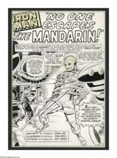 Don Heck - Tales of Suspense #55 Iron Man Splash Page 1 Original Art (Marvel, 1964). Don Heck’s Silver Age Iron - | Heritage