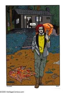 Bernie Mireault and Mike Allred - The Everyman Splash Page 48 Original Art (Marvel, 1991). This image was -