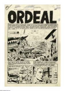 Wally Wood - Aces High #5, Complete 7-Page Story, "Ordeal" Original Art (EC, 1953). Although perhaps - | Heritage