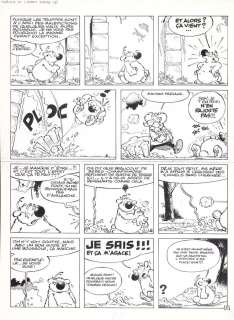 Dupa | Cubitus, planche n°7 Ã  l’encre de Chine de… | Millon