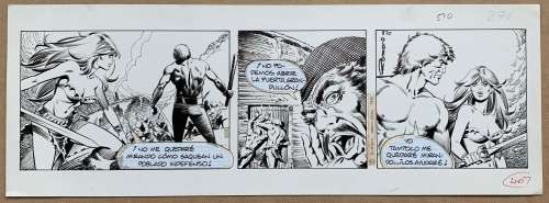 AXA (1981) - ORIGINAL ARTWORK by ROMERO, Enrique Badia - AXA is the long running syndicated strip | Excalibur Auctions