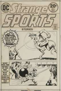 Nick Cardy - Strange Sports Stories #1 Cover Original Art (DC, 1973). Sports and fantasy fans will love this - | Heritage