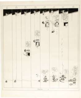George Herriman - Krazy Kat Sunday Comic Strip Original Art, 9/17/19 (King Features Syndicate, 1919). A brick, - | Heritage