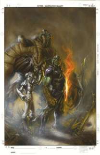 Gabriele Dell‘Otto - Annihilation: Super-Skrull #3 Cover Original Art (Marvel, 2006). Super-Skrull and his -