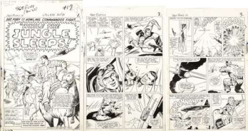 Dick Ayers and Vince Colletta - Sgt. Fury #17, Complete 20-page Story "While the Jungle Sleeps" - | Heritage