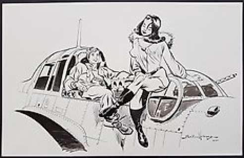 Tom Grindberg - 1 Original drawing - Airboy & Valkyrie - 2010 | Catawiki