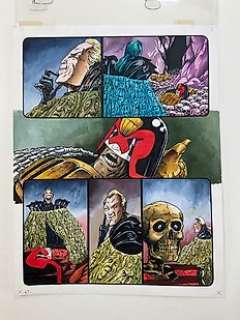 Ezquerra, Carlos | Ezquerra, Carlos - 1 Original colour page - Judge Dredd - Judgement Day - 1992 | Catawiki