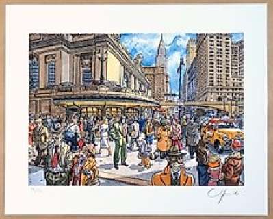 Guarnido, Juanjo - 1 Estampe Pigmentaire - Blacksad - Central Station | Catawiki