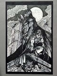 Sejić, Stjepan - 1 Original drawing - Batman and Robin on the Roof | Catawiki