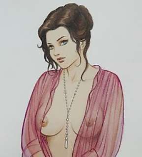 Paturaud, Laurent - 1 Colour pencil drawing - Paturaud - Transparence in red - 2020 | Catawiki