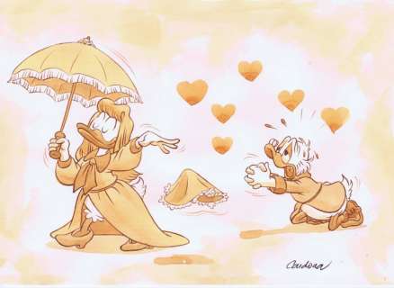 Cardona - 1 Watercolour - Donald Duck | Catawiki