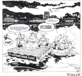 Greg | Achille Talon, planche n°87B Ã  l’encre de Chine… | Millon