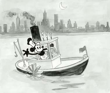 Tony Fernandez - Mickey Mouse - Steamboat Willie (1928) - Original artwork | Catawiki