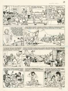 Wasterlain, Marc - 1 Original page - Les aventures de Jeannette Pointu T5 - Reportages - 1989 | Catawiki