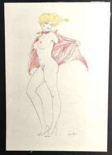 Frollo, Leone - 1 Original colour drawing - Mona Street in Rosso | Catawiki