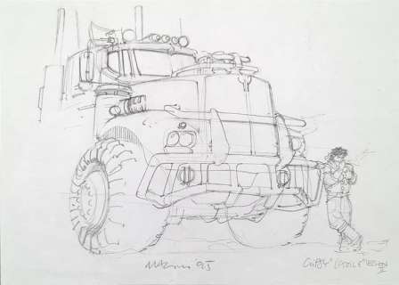 Marini, Enrico - 1 Original preliminary drawing - Gipsy - 1995 | Catawiki