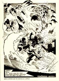 Jon Haward - Flash/ Green Lantern 50Th Anniversary Pinup