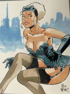 Meynet, Félix - 1 Original colour drawing - Mirabelle - Coquine à Paris | Catawiki