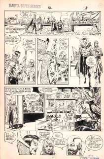 Armando Gil, Brian Postman | Marvel Super-Heroes #12 P.10 - Doctor Strange At Macabre Market - 1993 Signed | Anthony’s Comic Book Art