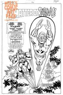 Will Blyberg Steve Erwin - New Gods #24 Splash (Dc, 1991)