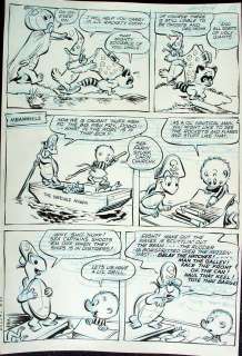 Walt Kelly - walt kelly page from pogo possum #1 (1949). All the gang! Issue pogo possum 1 page 37