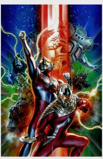 Felipe Massafera - Ultraman: Mystery of Ultraseven #4 Large Marvel Painted Cover (7 Classic 1960S Monsters Also!)