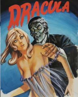 Sergio Zaniboni - 1 Original cover - I Classici Sansoni Editore - Copertina originale "Dracula - Il vampiro" n. 9 | Catawiki