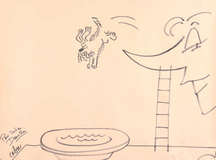 Cabu | Illustration au feutre réalisée dans le cadre… | Millon