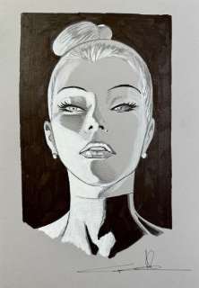 Candita, Giuseppe - 1 Original colour drawing - Diabolik - Eva Kant - 2024 | Catawiki