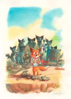 Thibault Prugne | 30 – Renard et Gros Loulou | La Galerie de la Bande Dessinée