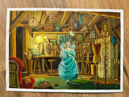 Magnin, Florence - 1 Original colour drawing - L’autre Monde - Dessin original | Catawiki