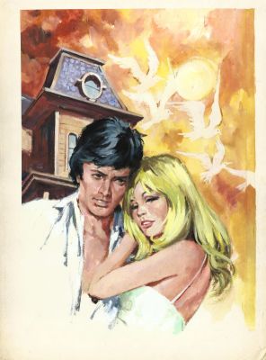 Rafael Cortiella | Original cover: Un misterio en su vida / Corin Tellado – Cortiella | Origin Of Comics